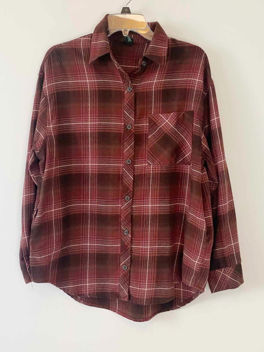 Women’s plaid shirt, size S